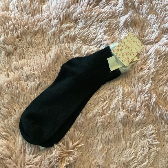 Nwt free people whisper border socks black - Picture 2 of 6